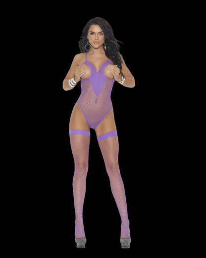 Fence net cupless teddy with matching stockingS