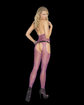 Fishnet suspender bodystocking