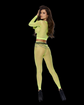 Long Sleeve Diamond Net Top And Matching Leggings
