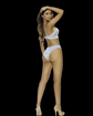 Mesh and lace teddy with underwire cups