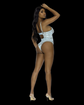 Lace slip on teddy with underwire cups