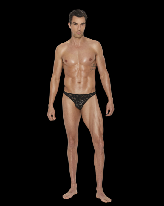 Mens lace thong